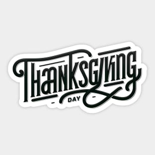 Elegant Thanksgiving Typography Sticker